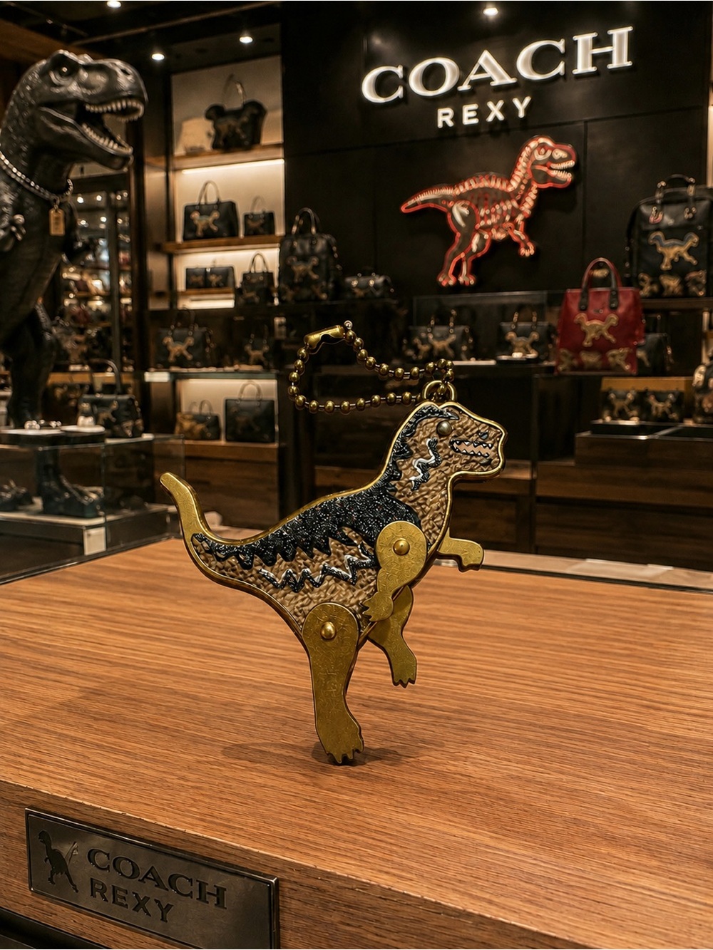 Coach Rare Rexy Mechanical Bag Charm